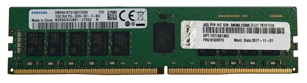 LENOVO 32GB 4x77A08633 TRUDDR4 3200MHZ 2RX4 1.2V RDIMM THINKSYSTEM